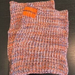 Denver Broncos Knit Scarf in Orange and Blue